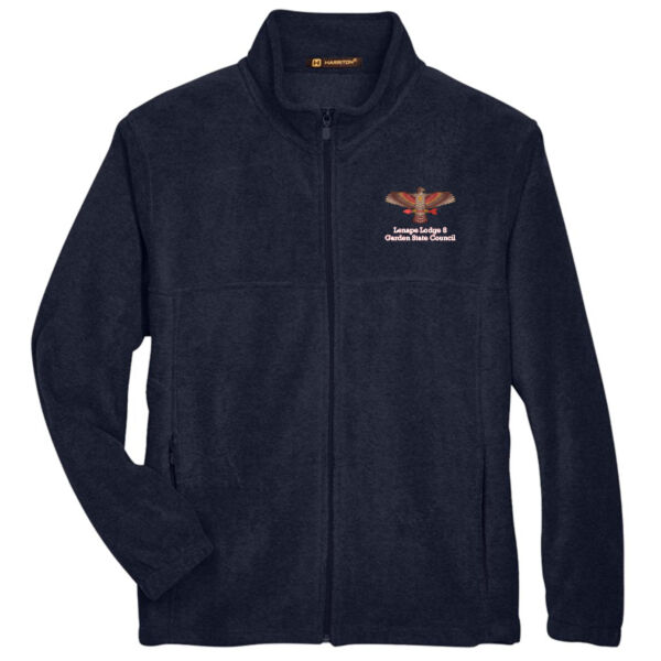 M990 - EMB - Fleece Jacket with Laser Etch Back Thumbnail